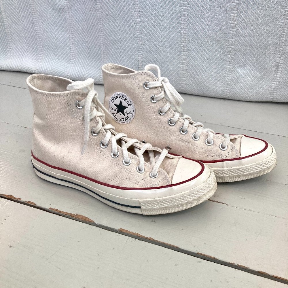 Converse Chuck 70 in Cream, women's size 9, men's size 6.5